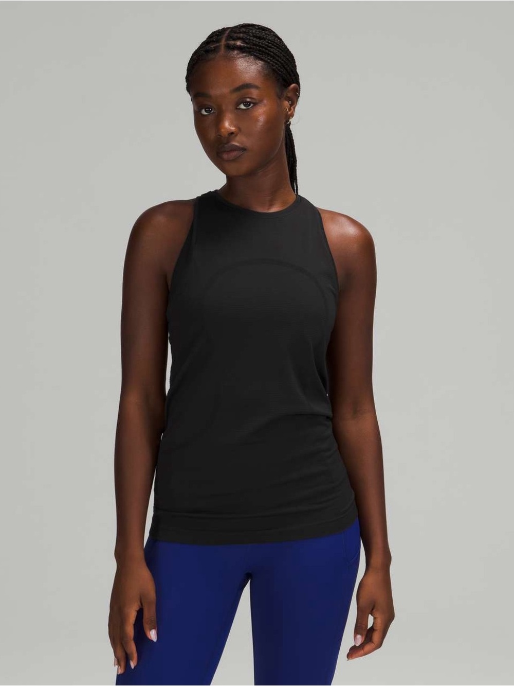 Lululemon Swiftly Tech High Neck Racerback Tank 2.0 in Black Size 8